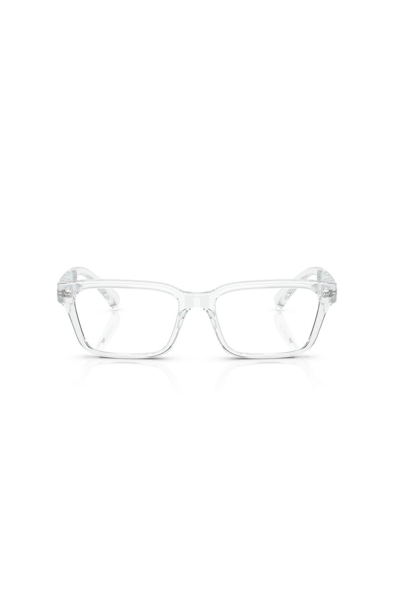 Armani Exchange 55mm Rectangle optical glasses, Alternate, color, Transparent