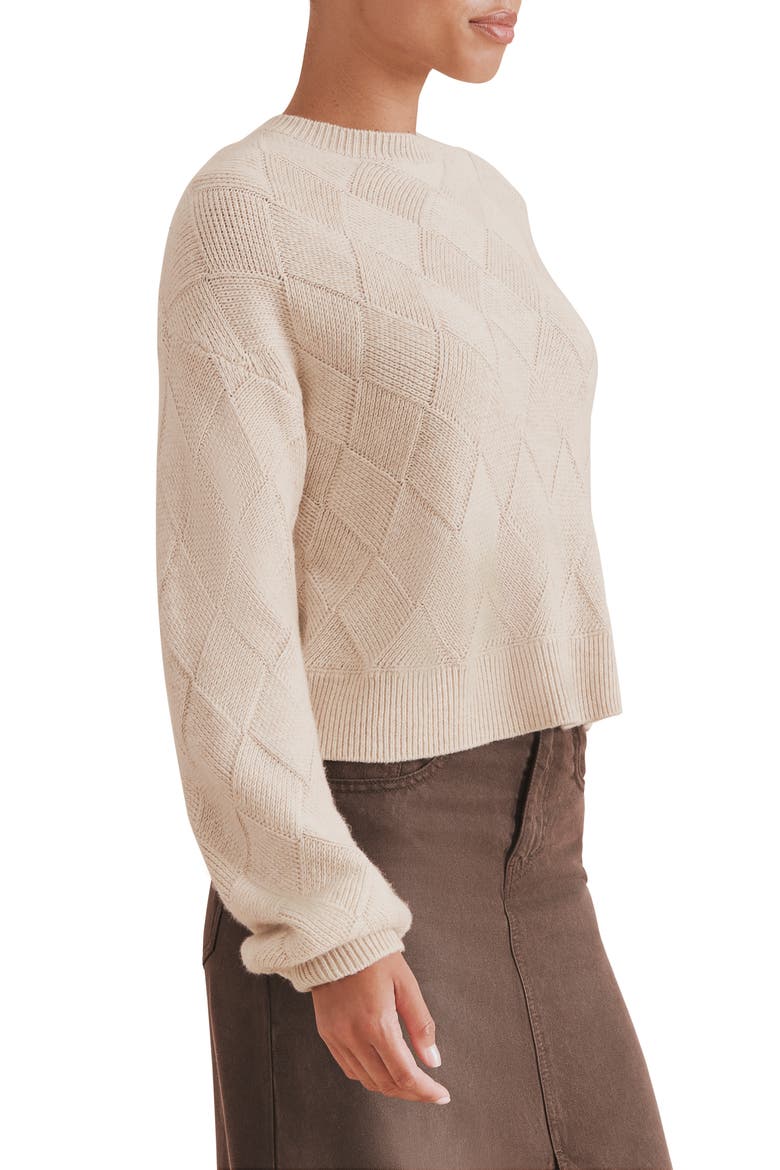 Solstice Sweater, Alternate, color, WHEAT BEIGE HEATHER