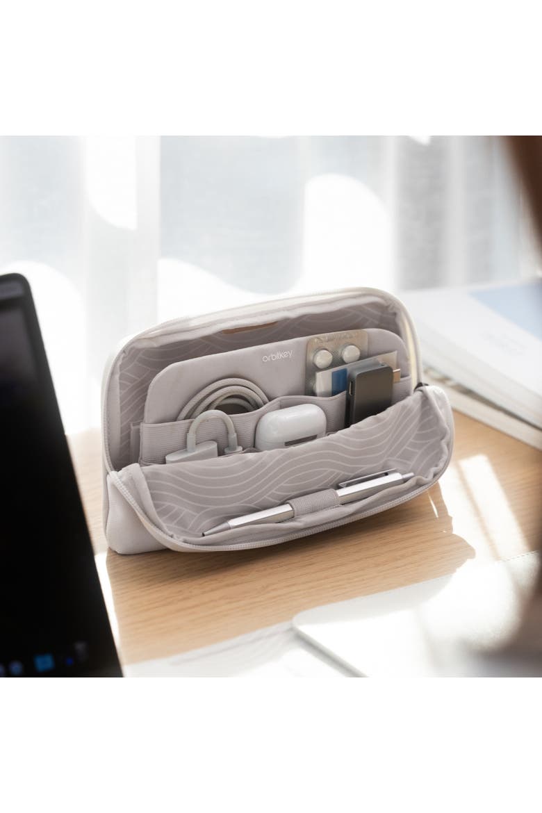 KonMari Desk Pouch, Alternate, color, Stone