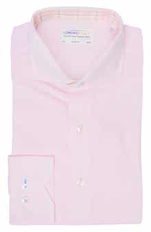 Lorenzo Uomo Solid Textured Slim Fit Dress Shirt