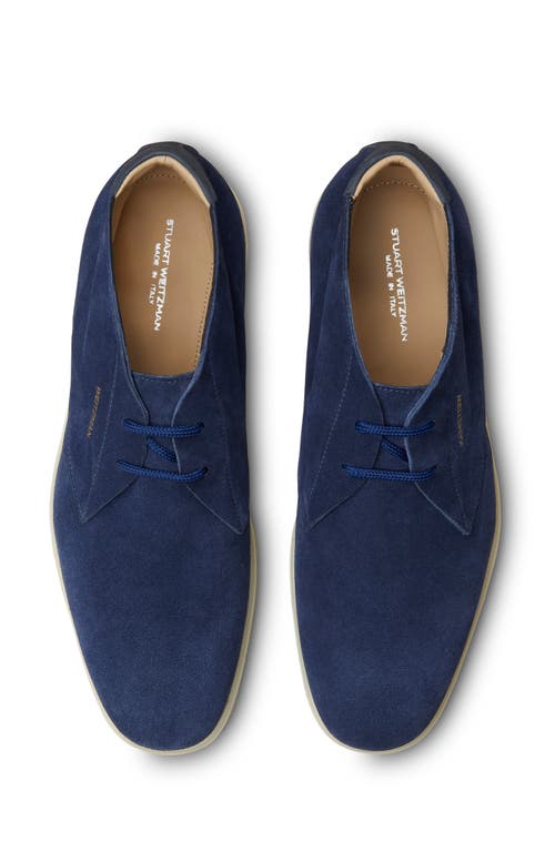 Stuart Weitzman Men's Austin Suede Chukka Boots In Navy.