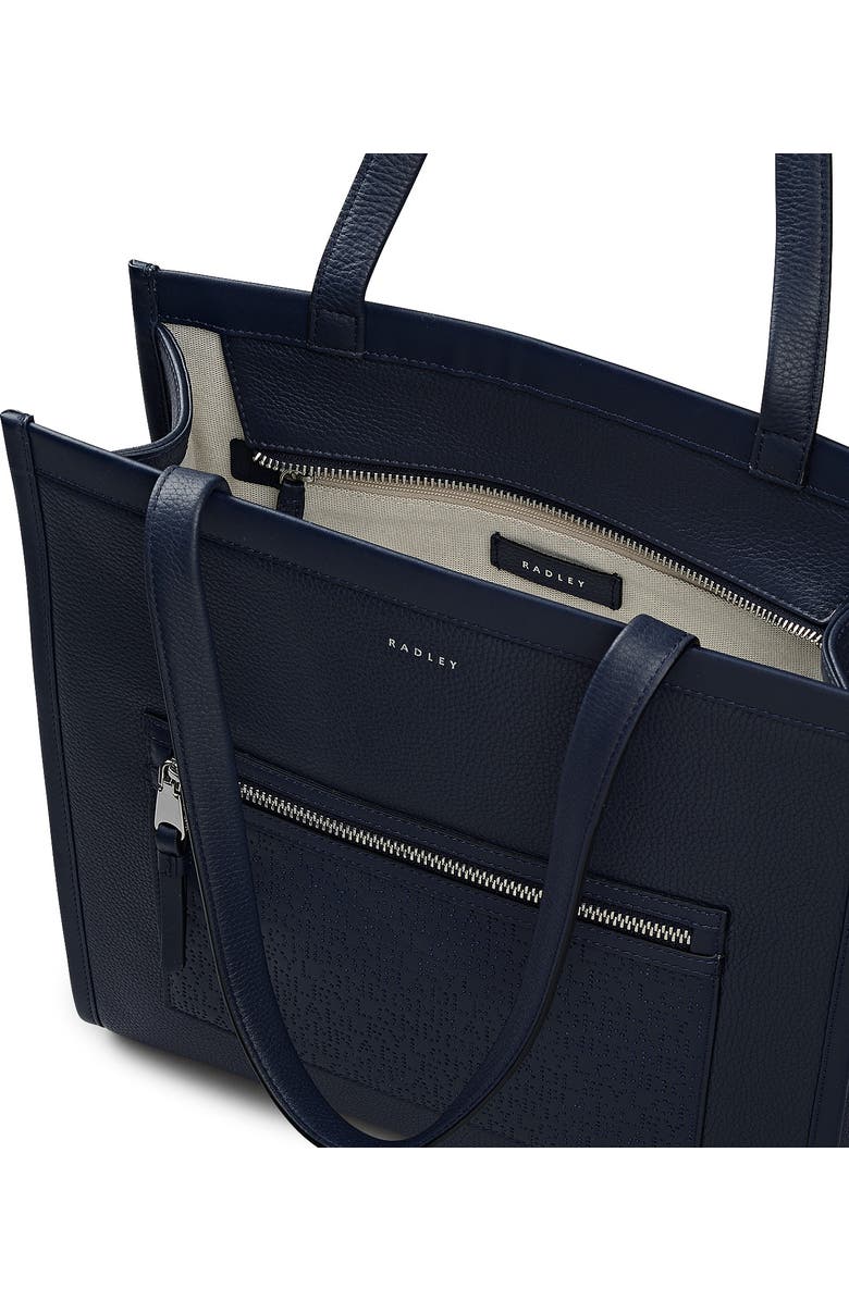 Radley Alba Place - Logo Medium Ziptop Tote Bag, Alternate, color, Ink