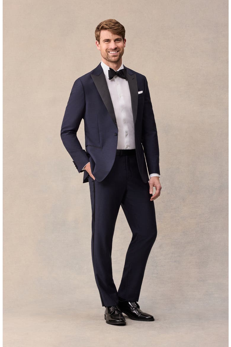 Slim Tuxedo Pants, Alternate, color, Midnight Blue