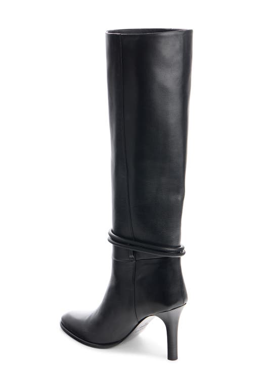 Isabel Marant Ieva Button 90 Leather Knee-high Boots In Black