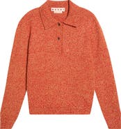 Marni Virgin Wool & Cashmere Polo Sweater
