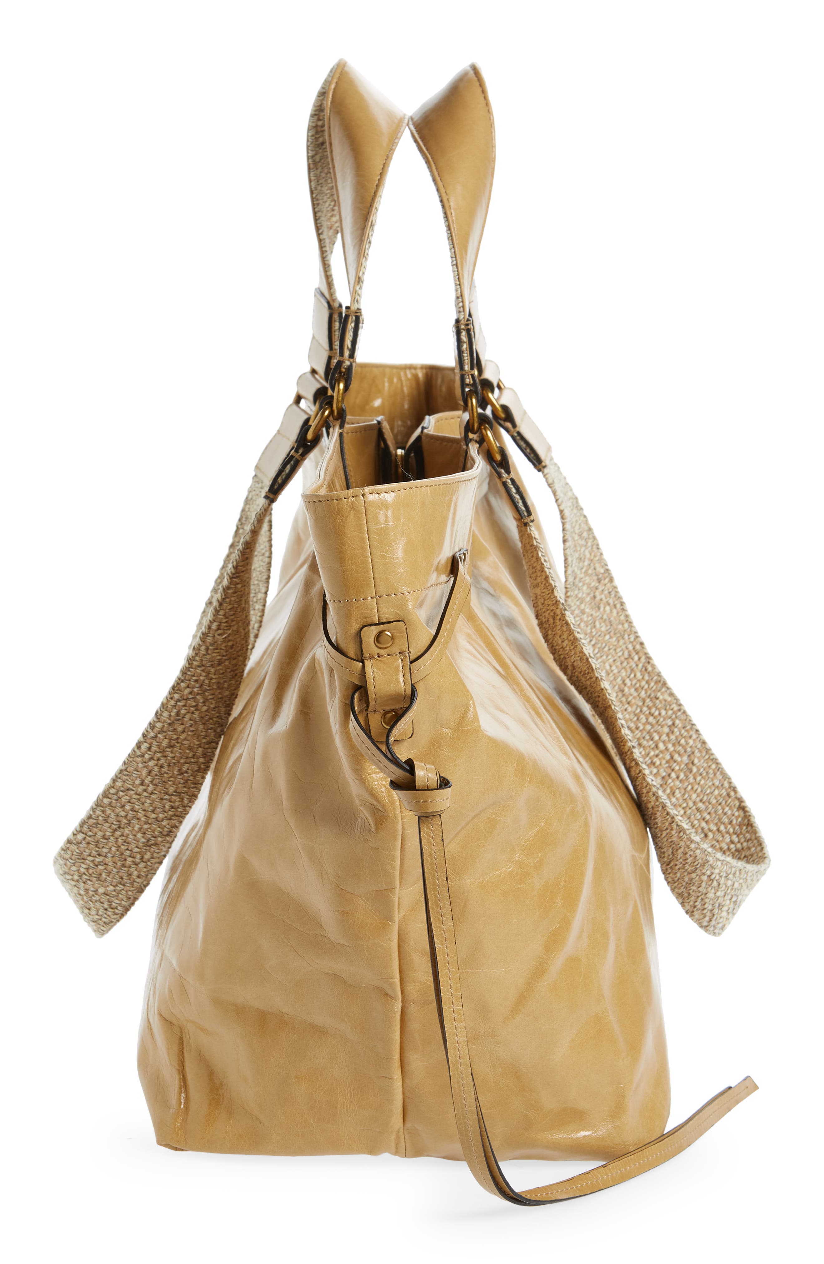 Isabel Marant New Wardy Leather Tote, Alternate, color, 