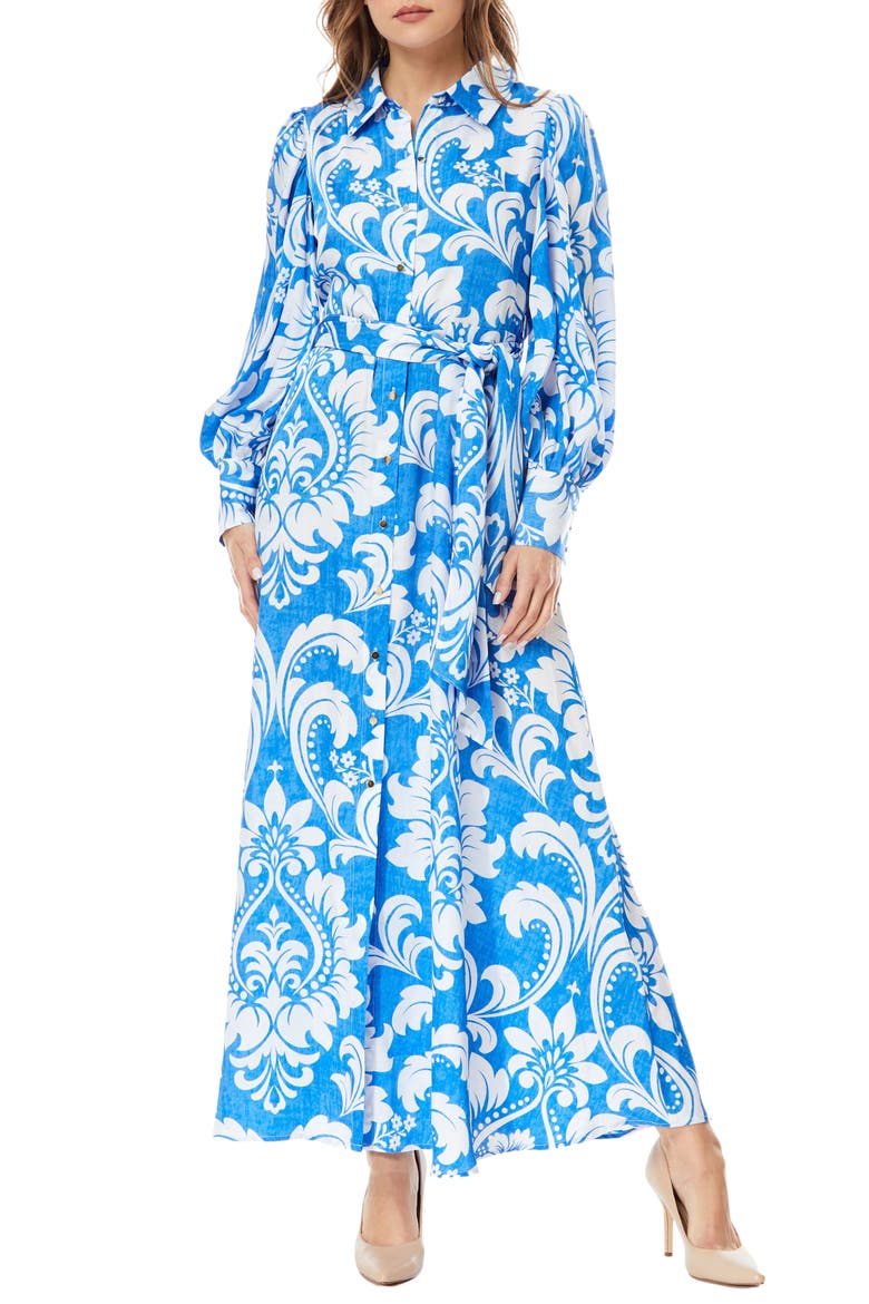 Haiti Long Sleeve Maxi Dress, Main, color, HAITI FLORAL