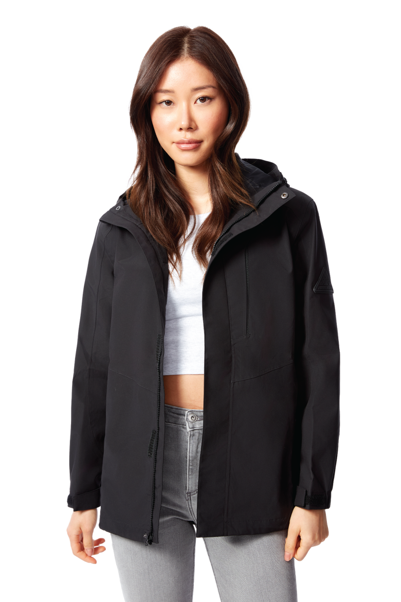 Tahsis - Lightweight Waterproof Shell Rain Jacket, Main, color, Black