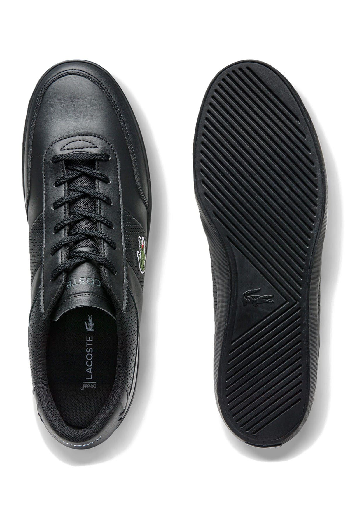 Lacoste Court Master Leather Sneaker, Alternate, color, 