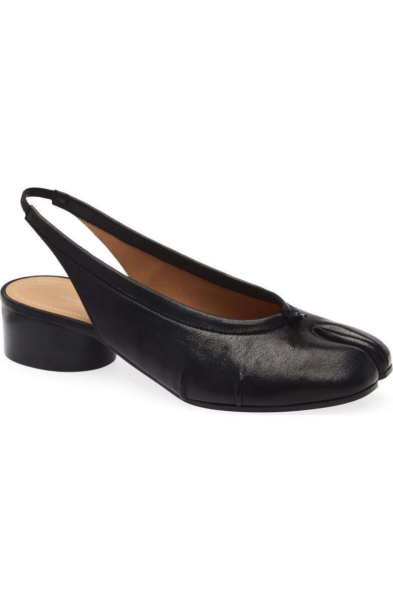Maison Margiela Tabi Slingback Pump, Main, color, Black