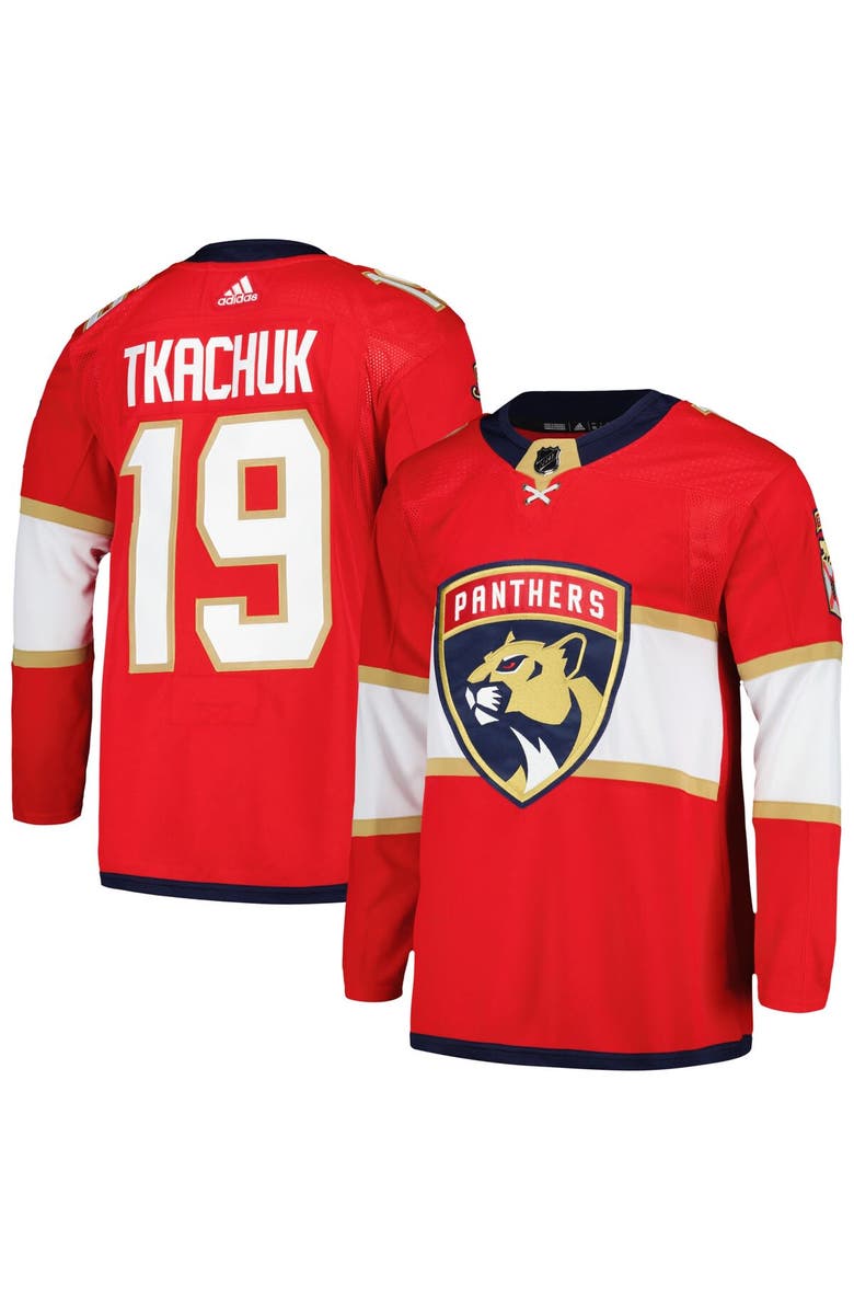 adidas Men's adidas Matthew Tkachuk Red Florida Panthers Home Primegreen Authentic Pro Player Jersey, Alternate, color, 