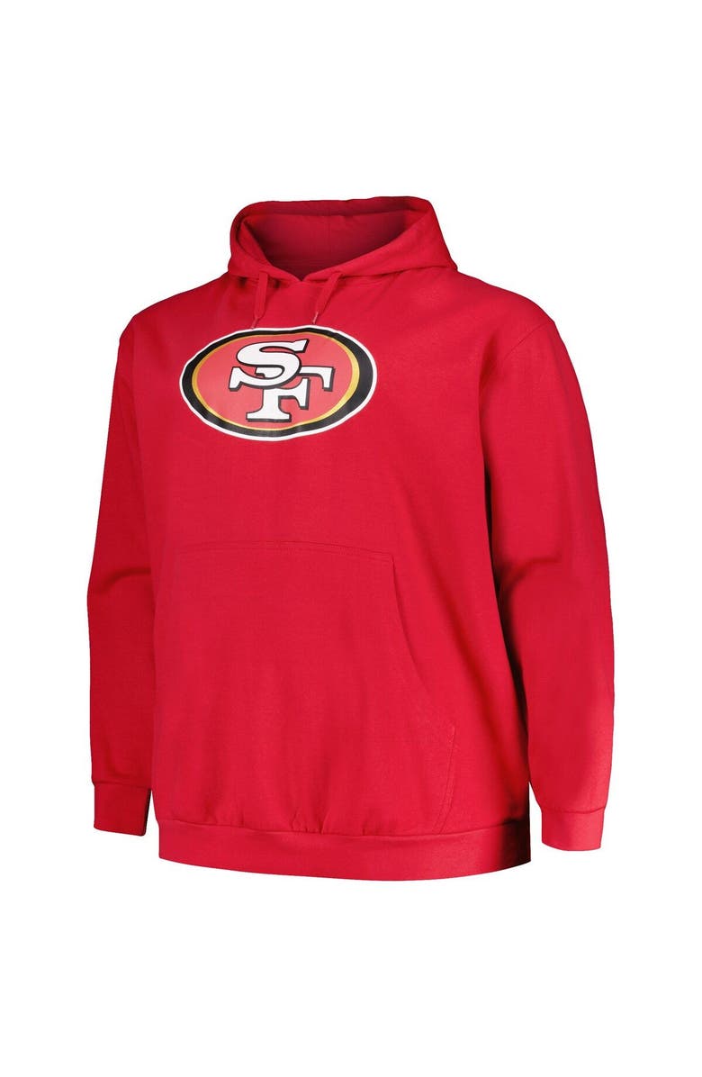 FANATICS Men's Fanatics Branded Deebo Samuel Scarlet San Francisco 49ers Big & Tall Fleece Name & Number Pullover Hoodie, Alternate, color, 