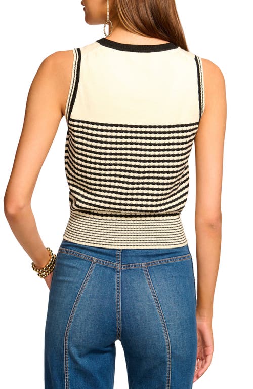 RAMY BROOK RAMY BROOK ELLE METALLIC STRIPE SWEATER VEST 