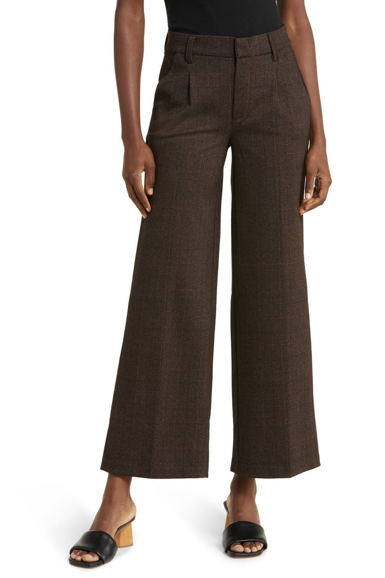 'Ab'Solution Skyrise Wide Leg Pants (Nordstrom Exclusive), Main, color, COLD BREW
