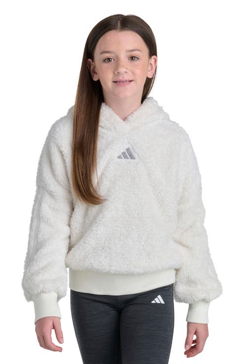 Kids' Lurex High-Pile Fleece Hoodie