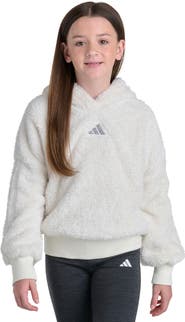 adidas Kids' Lurex High-Pile Fleece Hoodie