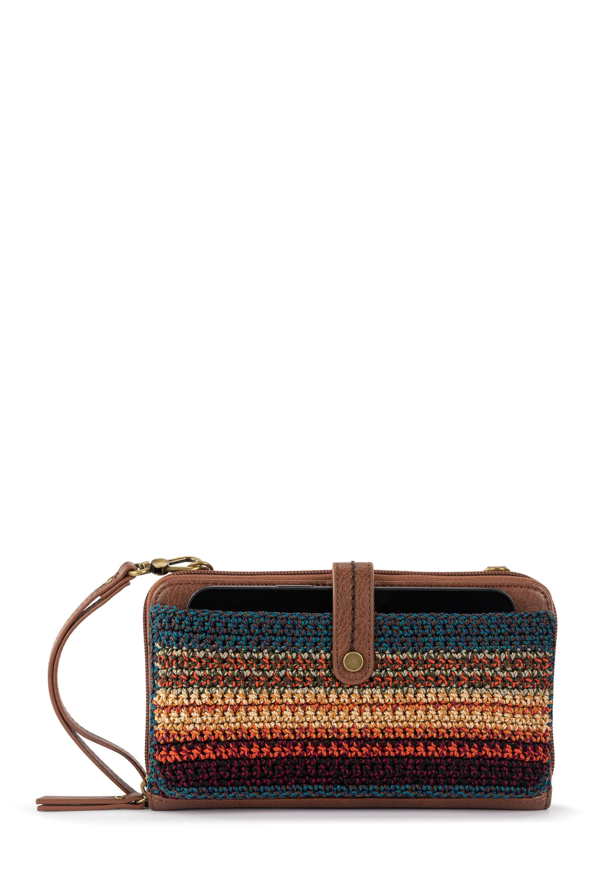 Iris Smartphone Crossbody Bag, Main, color, Woodland Stripe