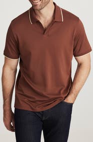 34 Heritage Riviera Tipped Pima Cotton Polo