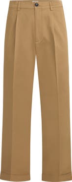 Joe's Jeans Pleated Wide Leg Chinos