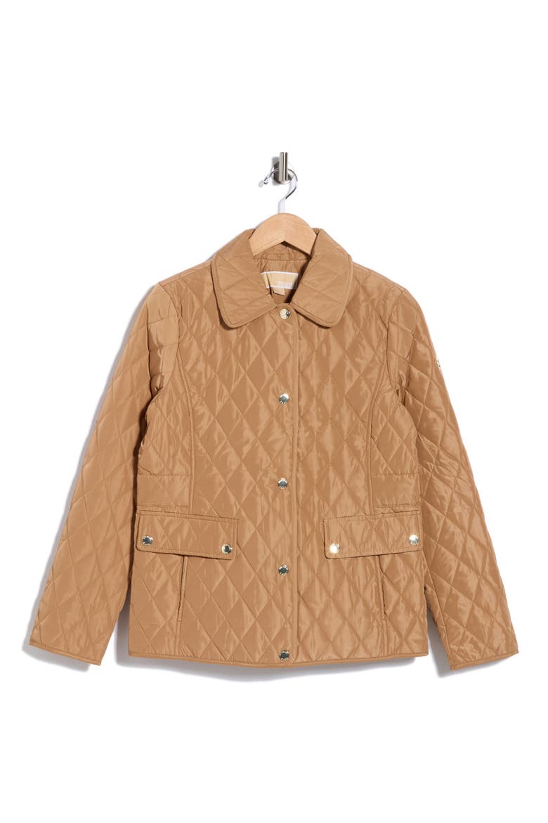 Quilted Snap Barn Jacket, Alternate, color, DK CAMEL