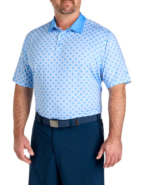 Big & Tall Mosaic Geometric Performance Polo Shirt