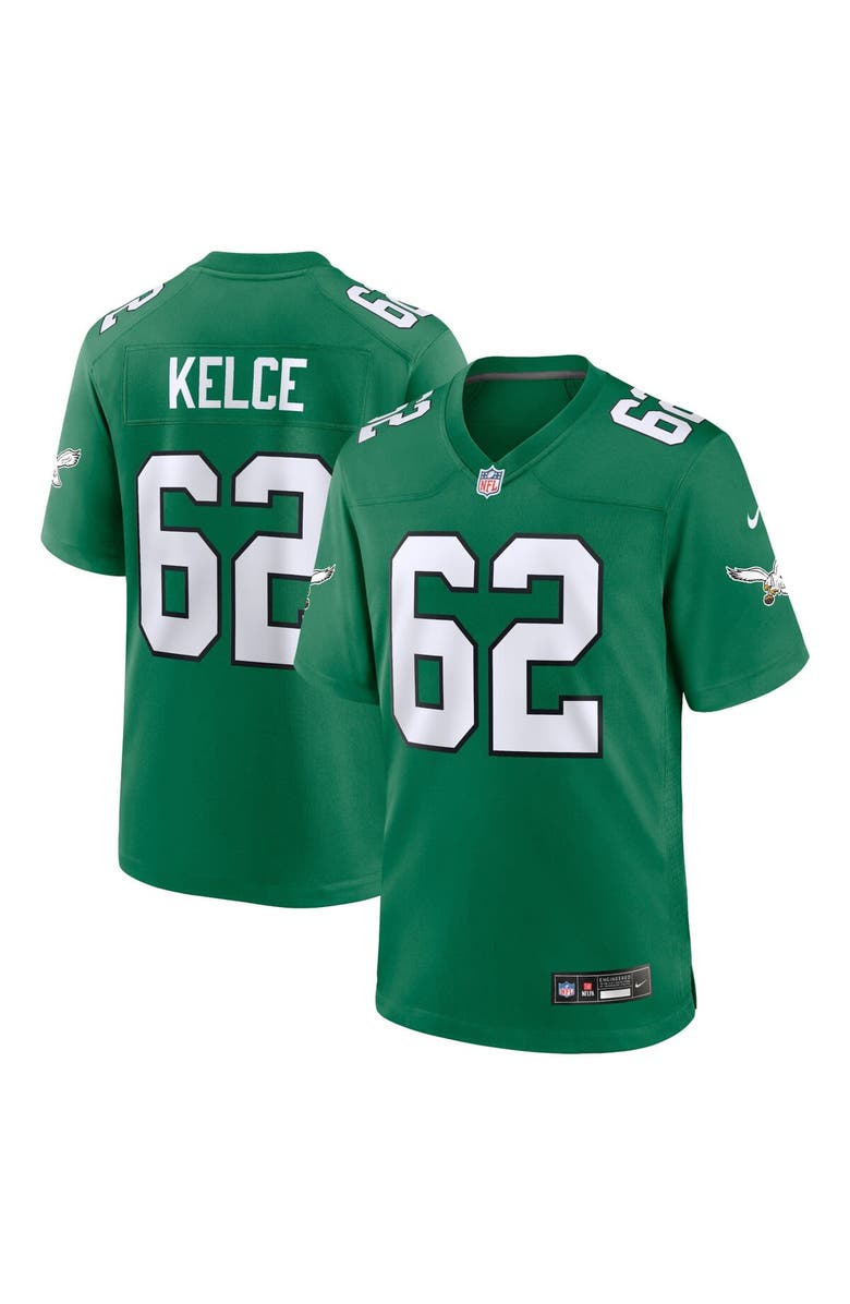 Nike Youth Nike Jason Kelce Kelly Green Philadelphia Eagles Game Jersey, Main, color, 