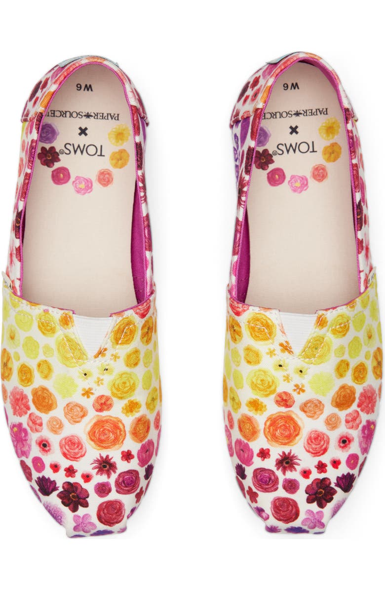 TOMS x Paper Source Alpargata Slip-On Sneaker, Alternate, color,