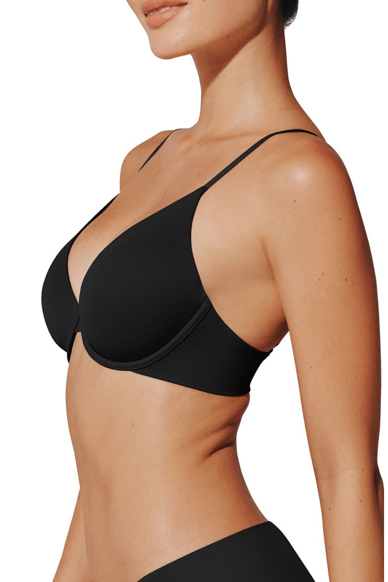 Zero Edge™ Contour Underwire Bra, Alternate, color, BLACK