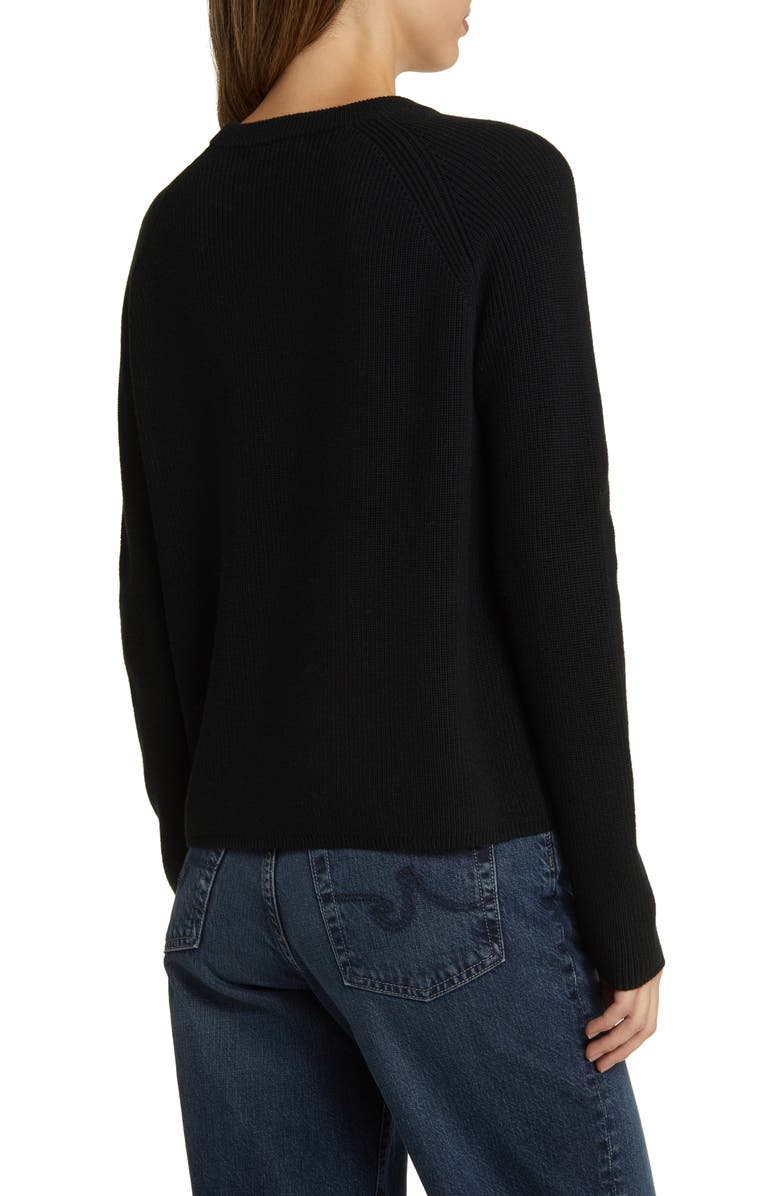 Nordstrom Rib Organic Cotton & Merino Wool Sweater, Alternate, color, 