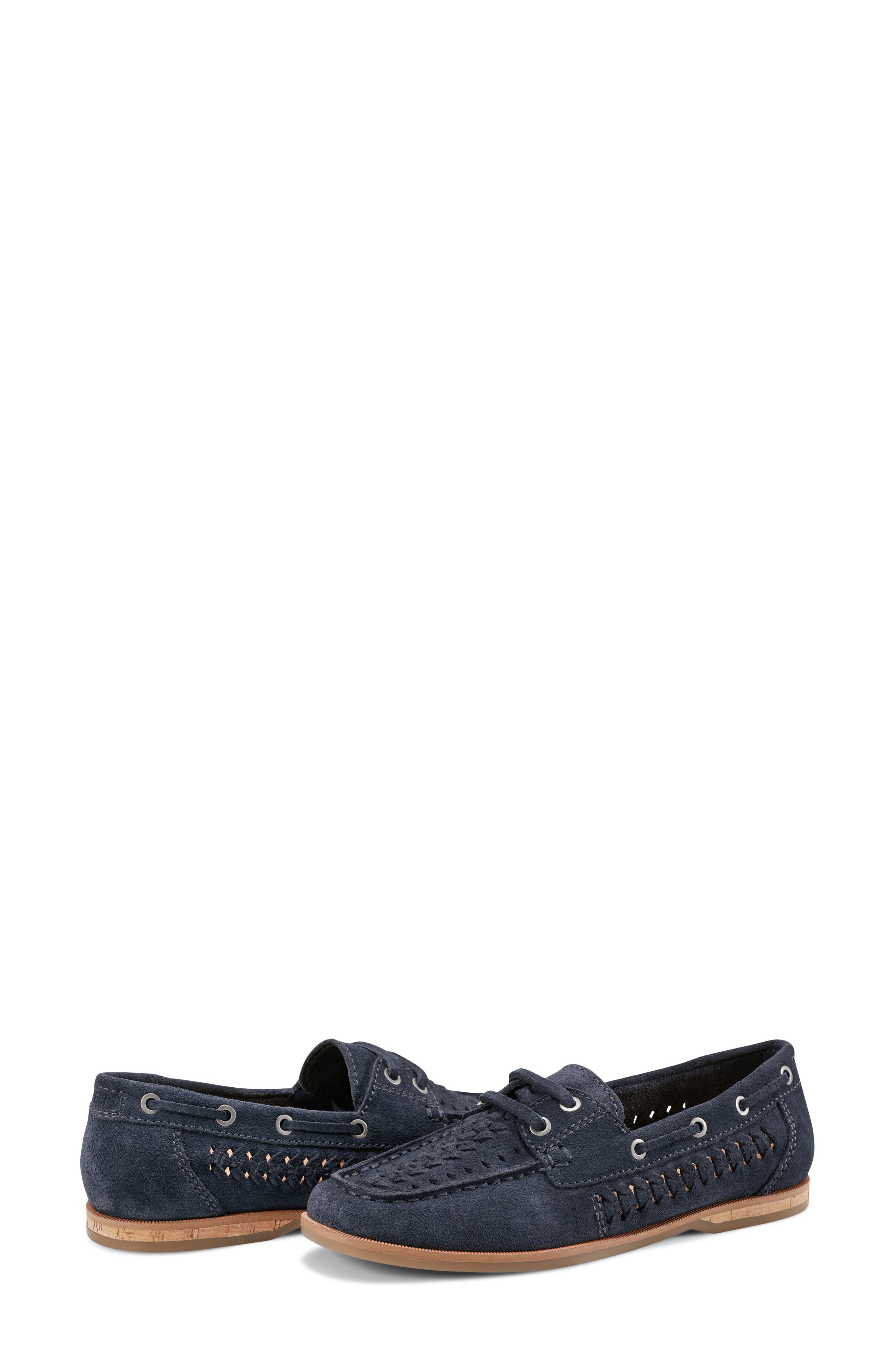 Wishing Boat Shoe, Alternate, color, DARK BLUE