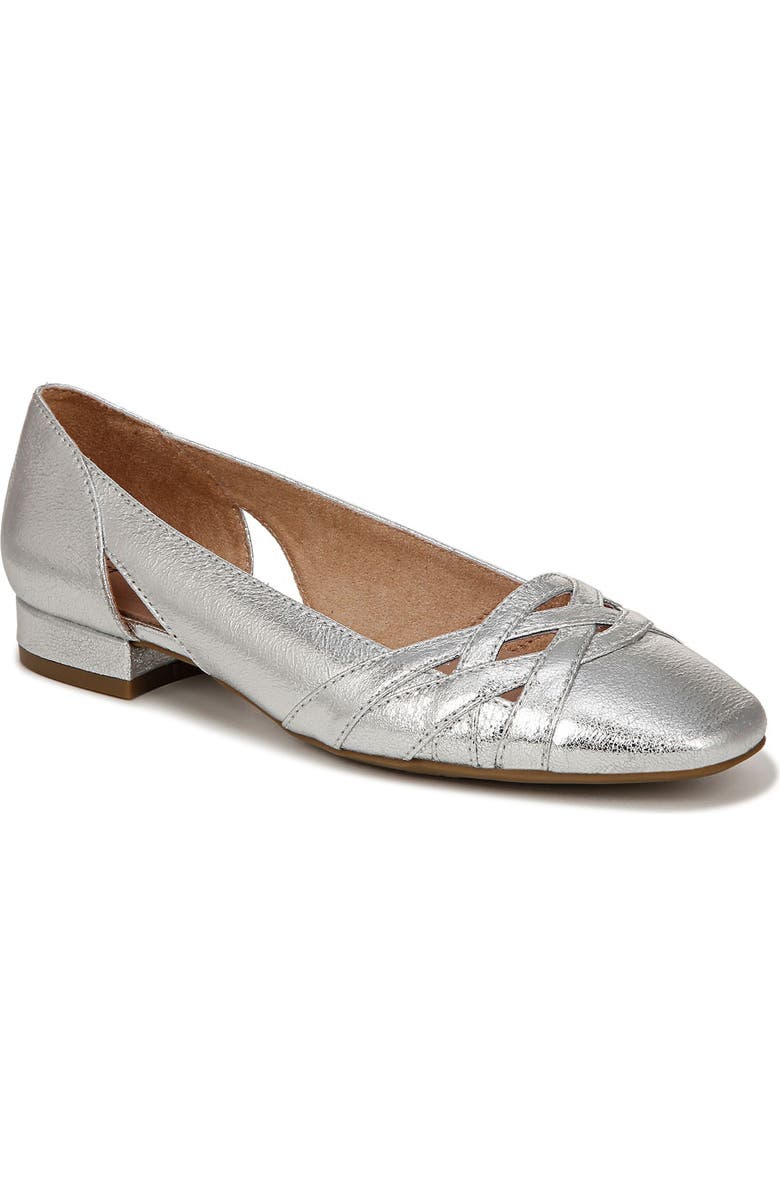 LifeStride Carmen Ballet Flat, Main, color, Silver