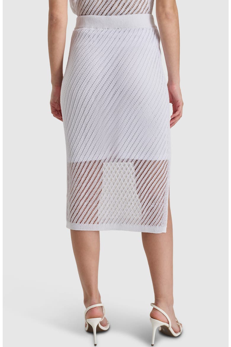 Open Stitch Skirt, Alternate, color, WHITE