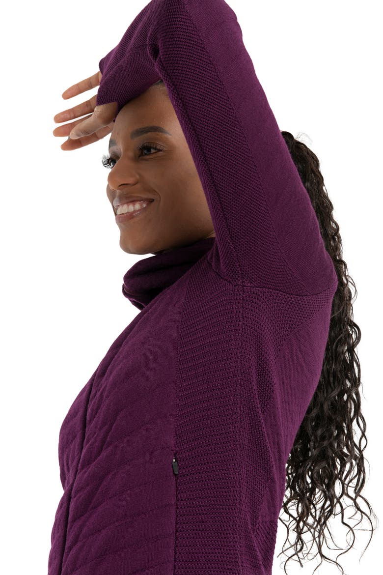 ZoneKnit Wool Blend Zip Hoodie, Alternate, color, NIGHTSHADE