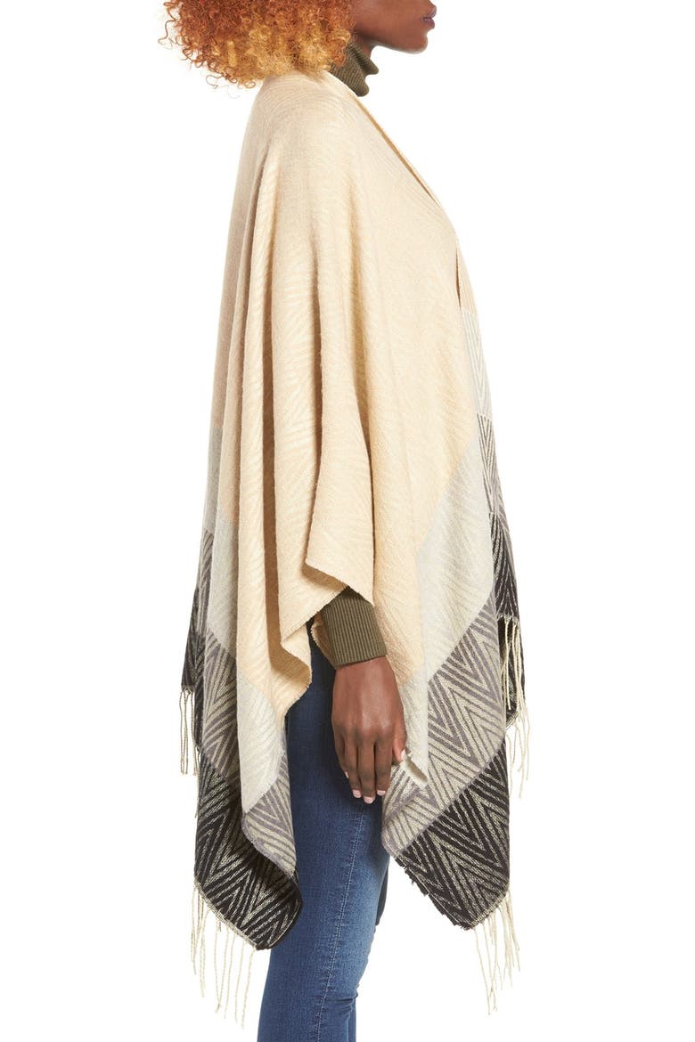 Chevron Capelet, Alternate, color, BEIGE