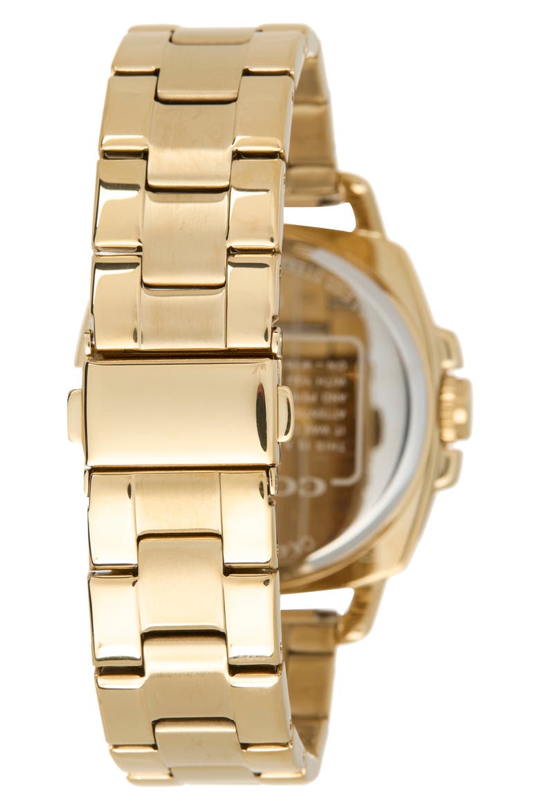 Crystal Bracelet Strap Multifunction Watch, 41.6mm, Alternate, color, ROSE GOLD