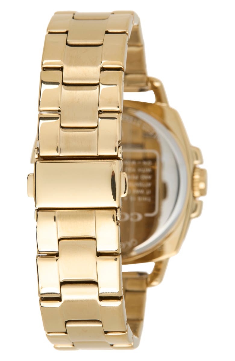 COACH Crystal Bracelet Strap Multifunction Watch, 41.6mm, Alternate, color, Rose Gold