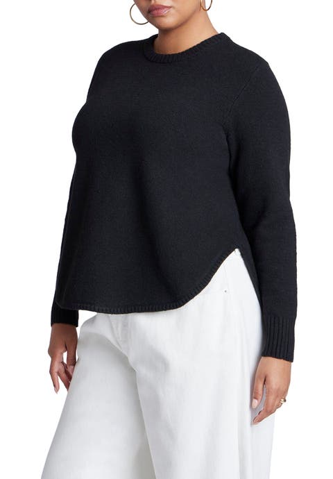 Scoop Hem Sweater (Plus Available)