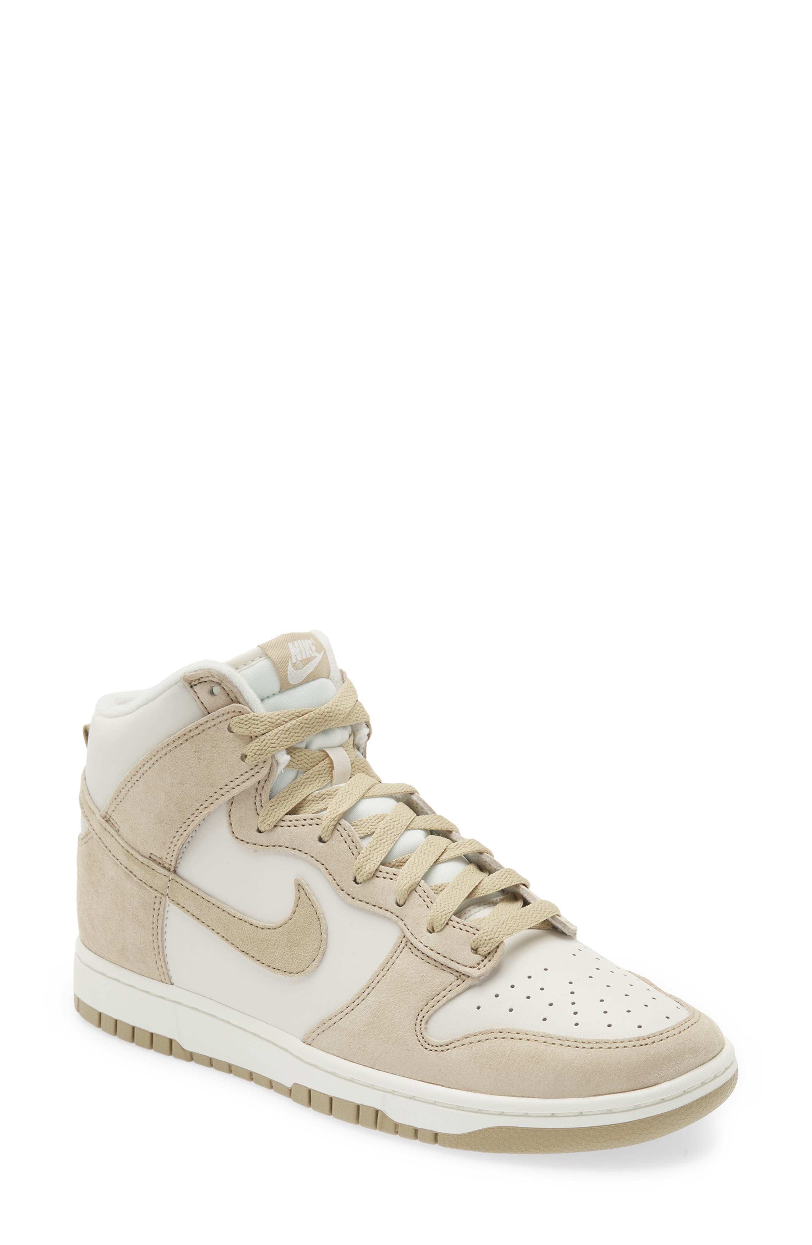 Dunk Hi Retro PRM High Top Basketball Sneaker, Main, color, PHANTOM/ LIMESTONE/ SAIL