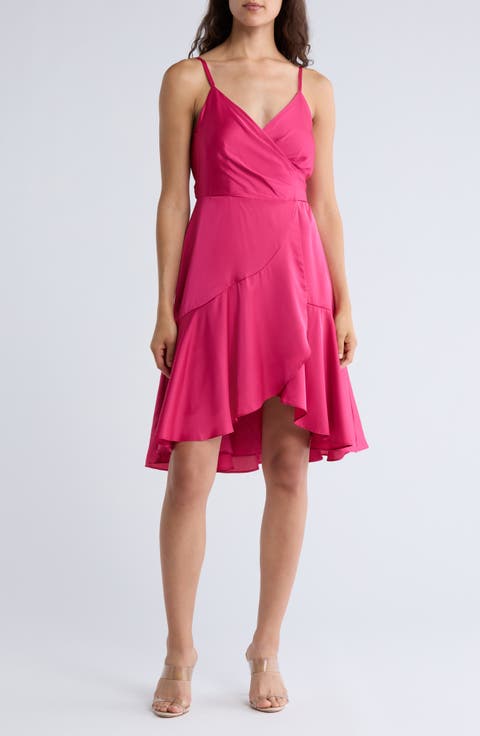 Sleeveless Tie Back Wrap Dress