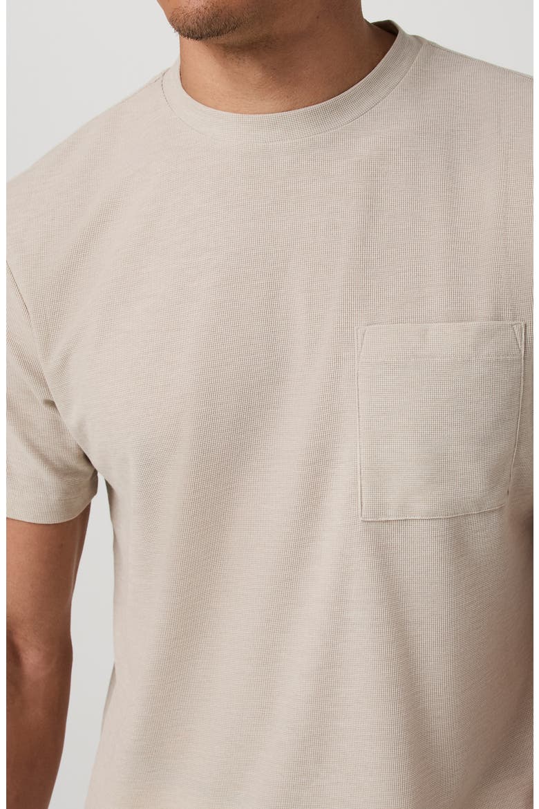 Micro Waffle Pocket T-Shirt, Alternate, color, DESERT HEATHER