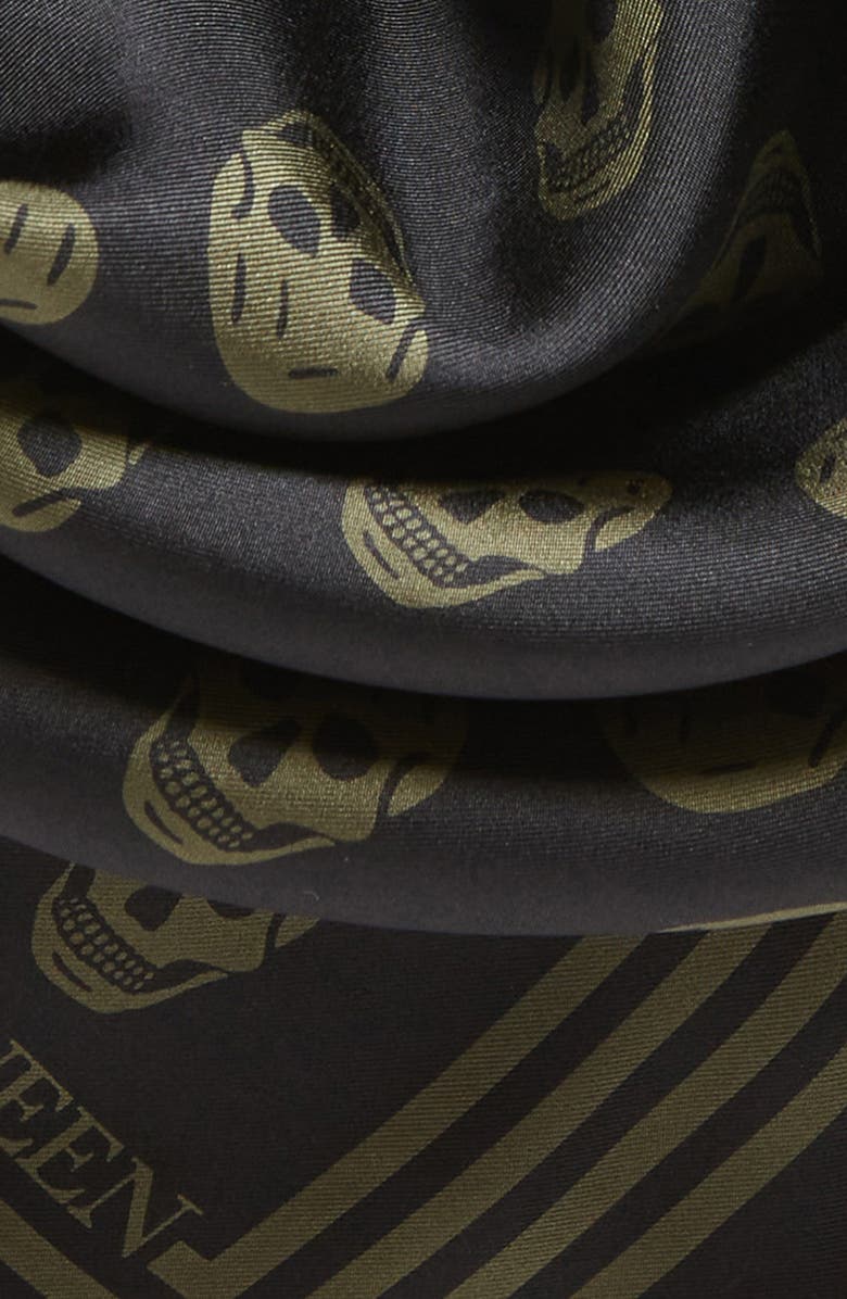 McQueen Alexander McQueen Skull Square Silk Scarf, Alternate, color, 
