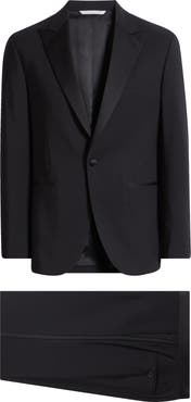 Jack Victor Elwood Contemporary Fit Black Wool Tuxedo