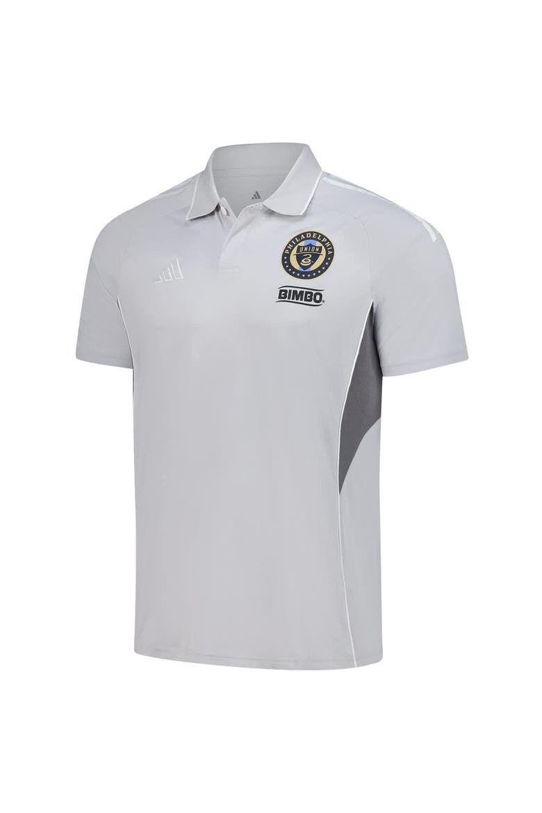 Men's adidas Silver Philadelphia Union 2025 Training Polo, Alternate, color, Silver