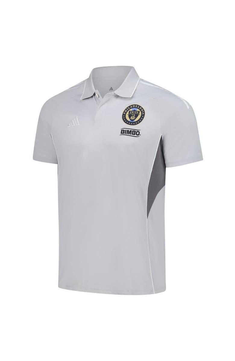 adidas Men's adidas Silver Philadelphia Union 2025 Training Polo, Alternate, color, Silver
