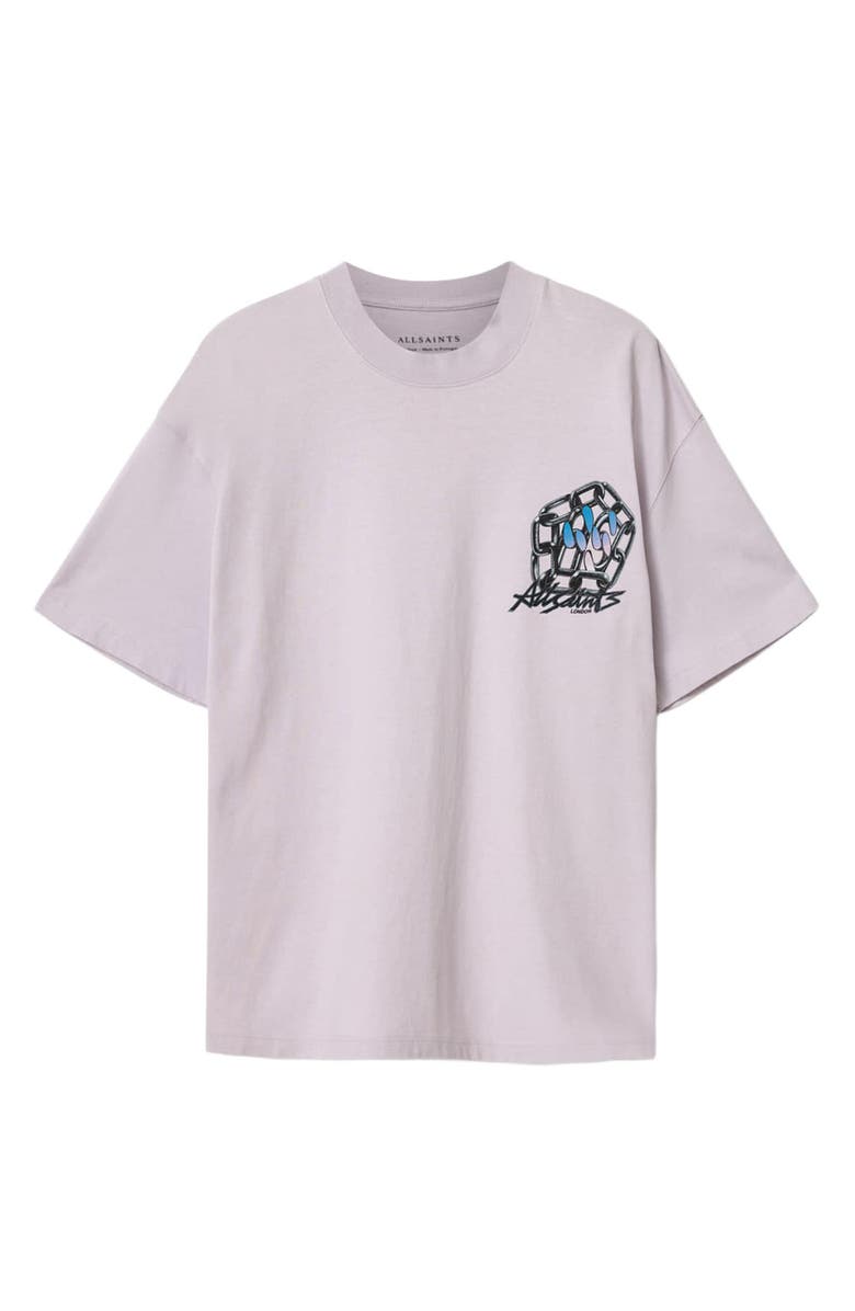 AllSaints Cacti Graphic T-Shirt, Alternate, color, Parma Purple