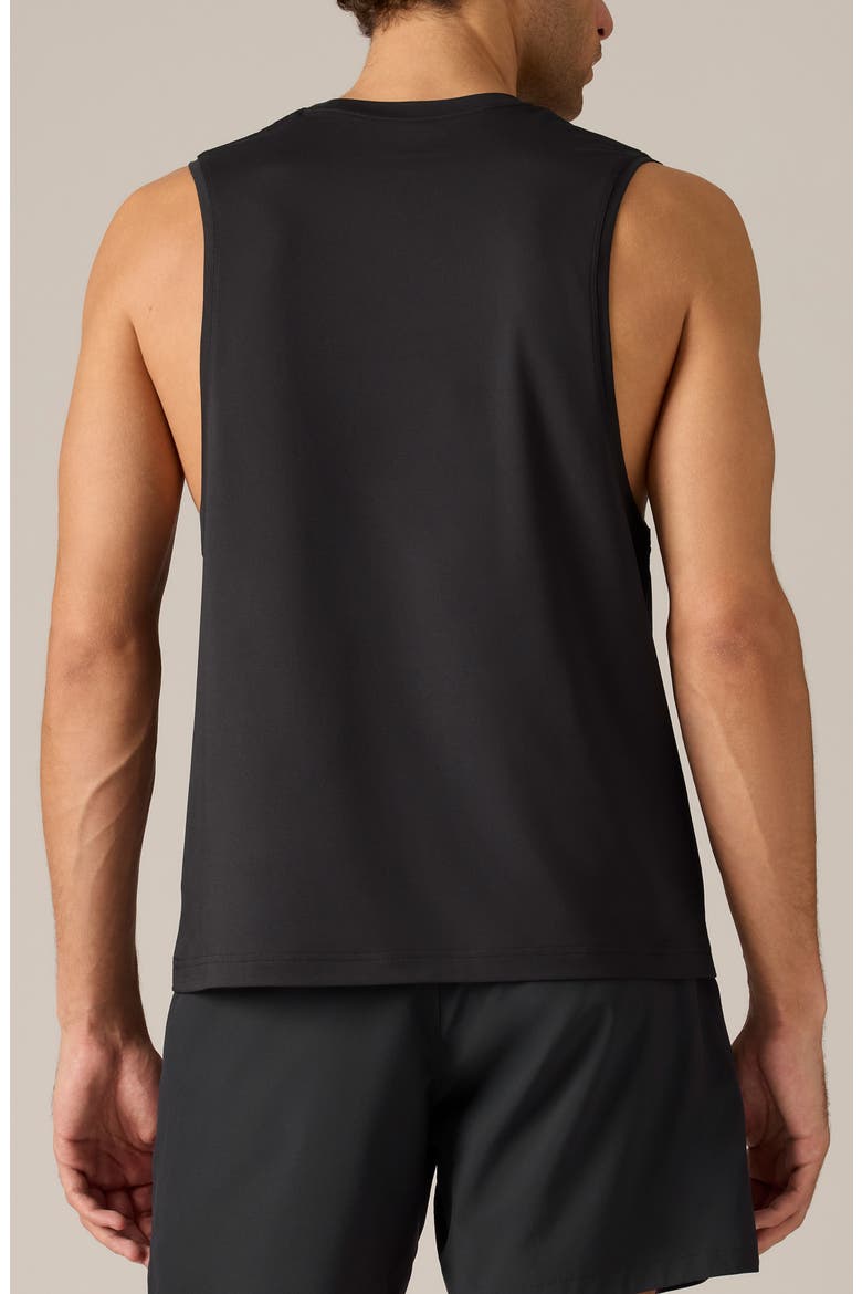Base Training Sleeveless Performance Muscle Tee, Alternate, color, BLACK