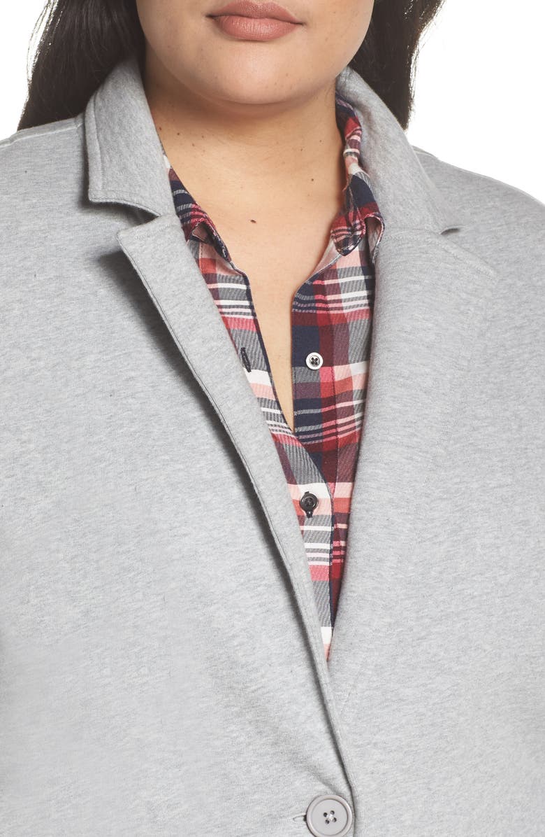 Caslon<sup>®</sup> Double Pocket Knit Blazer, Alternate, color,