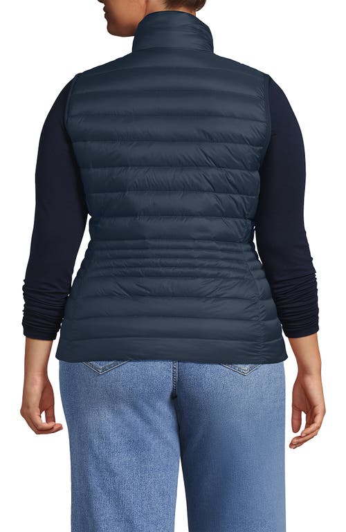 Lands' End Wanderweight Packable Ultralight Down Vest In Blue
