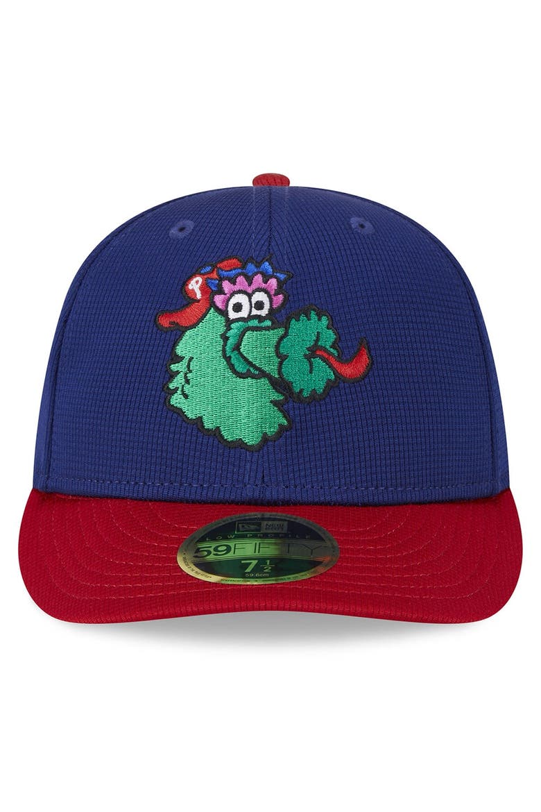 Men's New Era  Navy Philadelphia Phillies 2024 Batting Practice Low Profile 59FIFTY Fitted Hat, Alternate, color, Navy