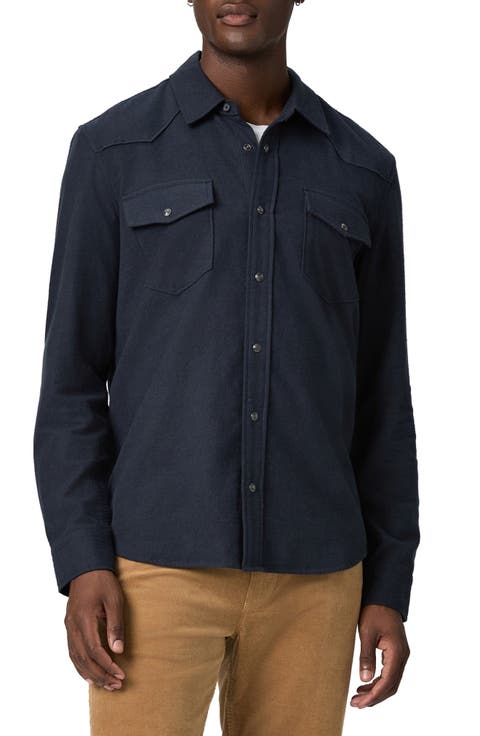 Chenoga Cotton Snap-Up Shirt